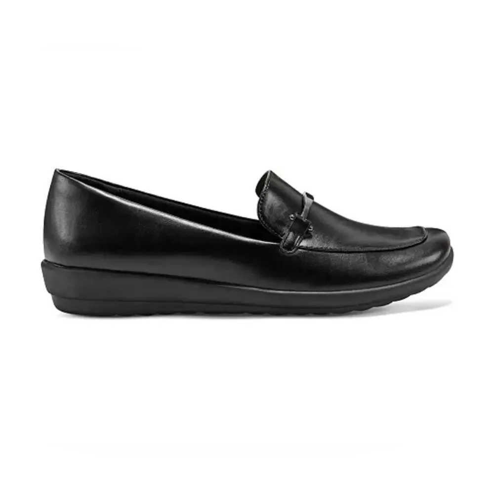 Woman’s Easy Spirit Arena Slip on Flats Black Size 7
